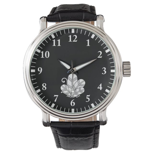 Butterfly-förmige Falkenfedern Armbanduhr (Vorderseite)