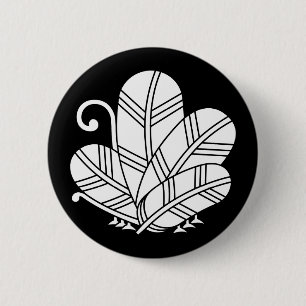 Butterfly-förmige Falkenfedern Button