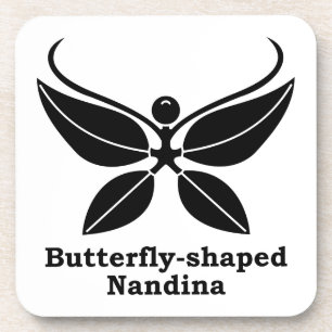 Butterfly-förmige Nandina Untersetzer
