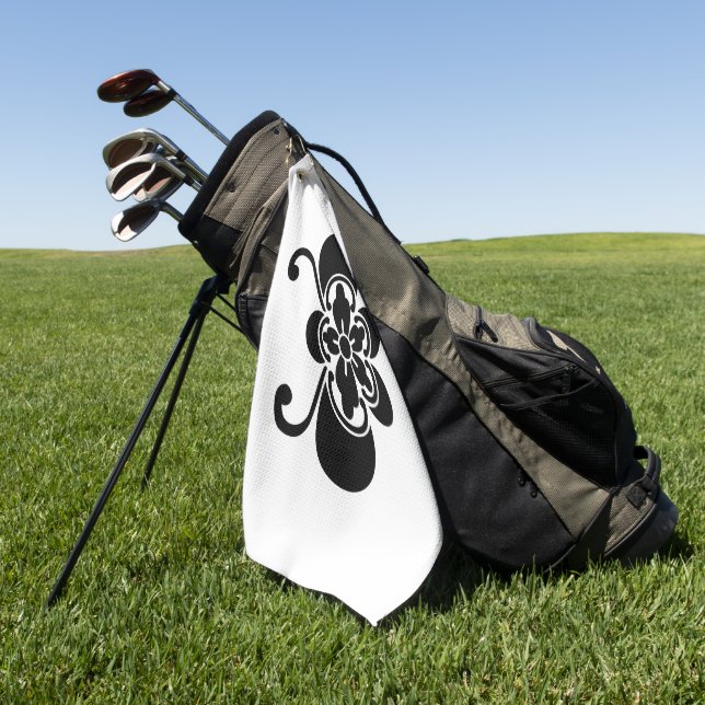 Butterfly-förmiger Goka Golfhandtuch (Gras)