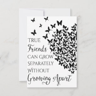 Butterfly Friendship Heart Dankeskarte