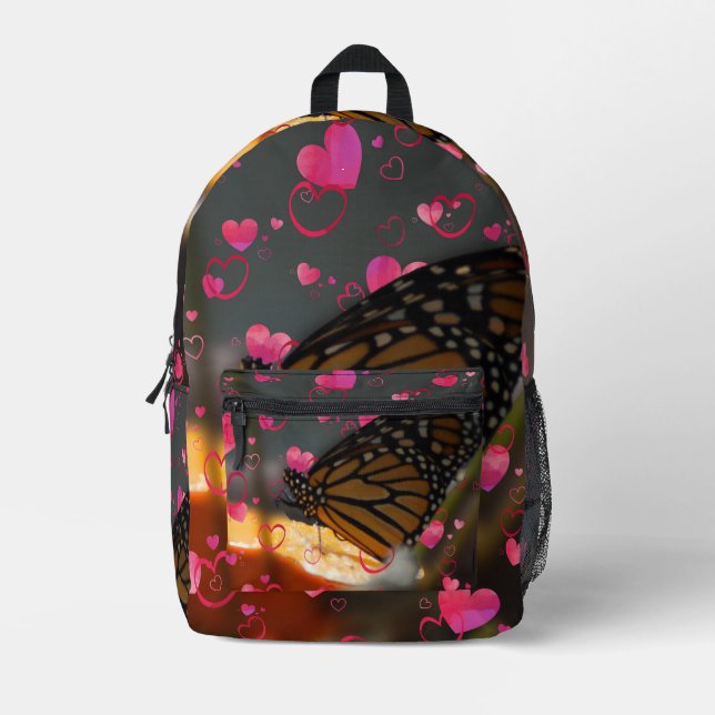Butterfly Fun Bedruckter Rucksack (Vorderseite)