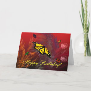 Butterfly Garden - Alles Gute zum Geburtstag! Karte