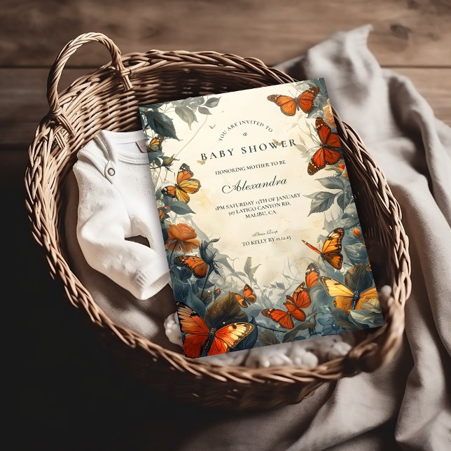 Butterfly Garden Baby Shower Einladung (Von Creator hochgeladen)