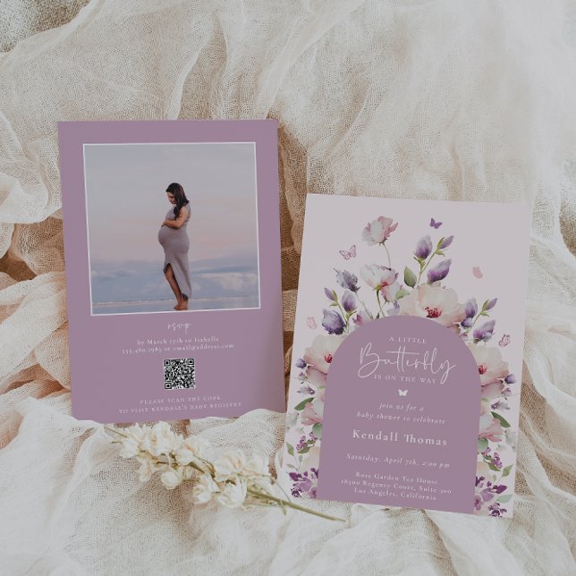 Butterfly Garden Baby Shower Einladung (Von Creator hochgeladen)