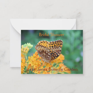 Butterfly Garden Bridal Dusche Einladung