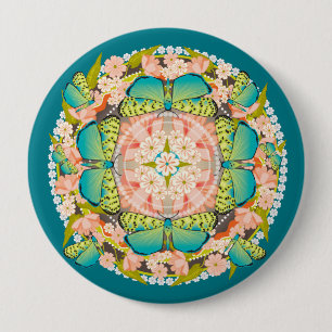 Butterfly Garden Button