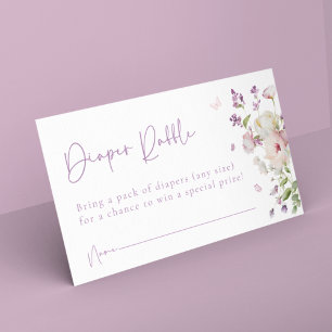 Butterfly Garden Diaper Umschließungskarte Platzkarte