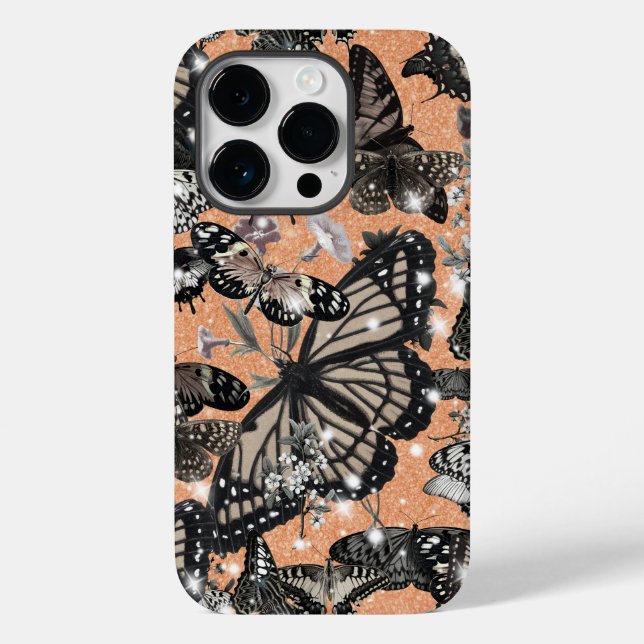 Butterfly Garden - Elegante Natur Case-Mate iPhone Hülle (Rückseite)
