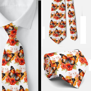 Butterfly Garden Elegantes Muster Neck Tie Krawatte