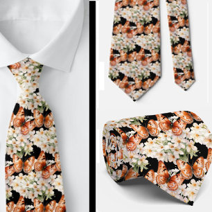 Butterfly Garden Elegantes Muster Neck Tie Krawatte