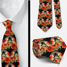 Butterfly Garden Elegantes Muster Neck Tie Krawatte