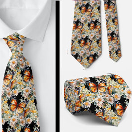 Butterfly Garden Elegantes Muster Neck Tie Krawatte