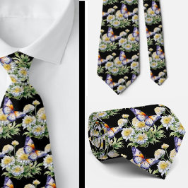 Butterfly Garden Elegantes Muster Neck Tie Krawatte
