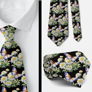 Butterfly Garden Elegantes Muster Neck Tie Krawatte