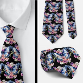 Butterfly Garden Elegantes Muster Neck Tie Krawatte