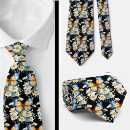 Butterfly Garden Elegantes Muster Neck Tie Krawatte