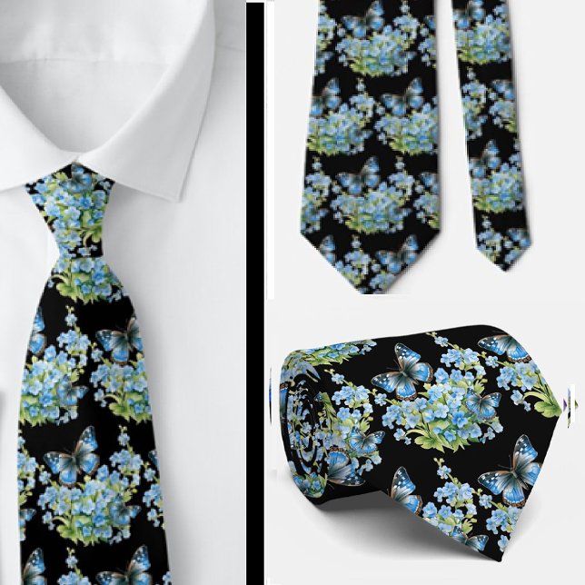 Butterfly Garden Elegantes Muster Neck Tie Krawatte (Von Creator hochgeladen)