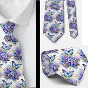 Butterfly Garden Elegantes Muster Neck Tie Krawatte