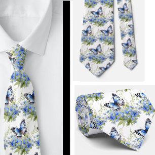 Butterfly Garden Elegantes Muster Neck Tie Krawatte