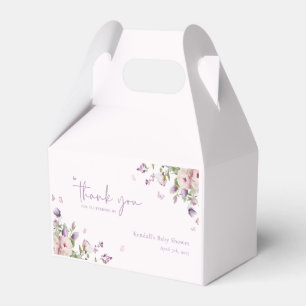 Butterfly Garden Floral Baby Dusche Vielen Dank Geschenkschachtel