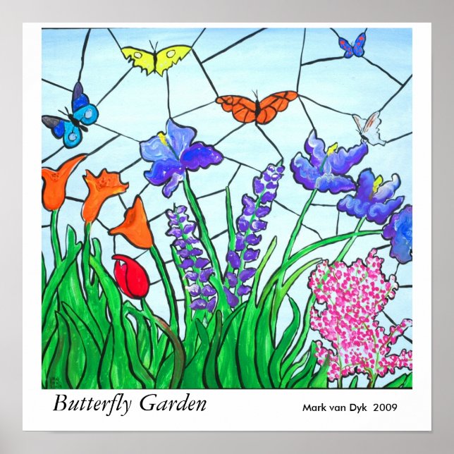 Butterfly Garden Poster (Vorne)