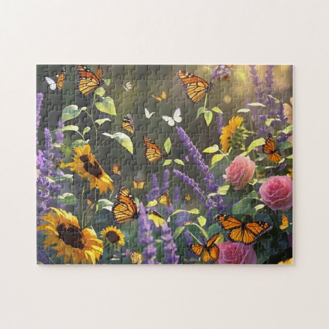 Butterfly Garden Puzzle (Horizontal)