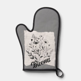 Butterfly Garden Sketches Ofenhandschuh