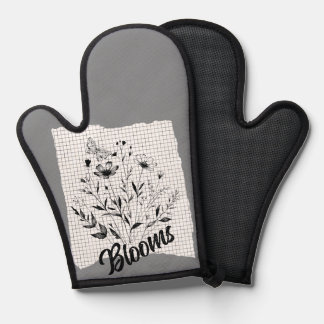 Butterfly Garden Sketches Ofenhandschuh