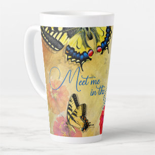 Butterfly Garden Sprichwort Hoch Latte Tasse