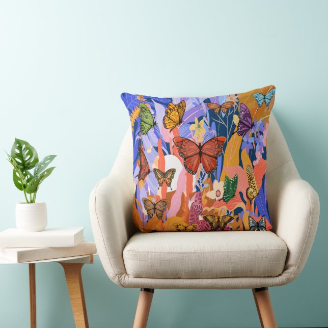 Butterfly Garden Throw Kissen (Stuhl )