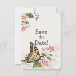 Butterfly Garden Wedding Save the Date Einladung