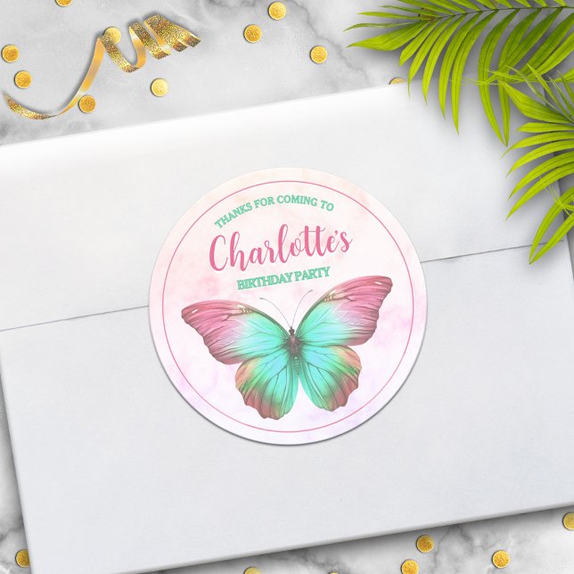 Butterfly-Gastgeschenk Danke, Stickers (Von Creator hochgeladen)