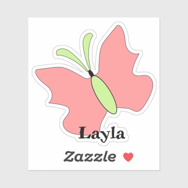 Butterfly Geburtstag Custom Cut Vinyl Aufkleber (Blatt)