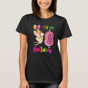 Butterfly Geburtstag Es ist mein 8. Geburtstags-Gi T-Shirt