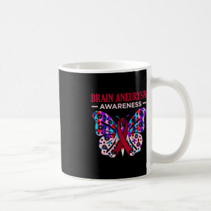 Butterfly Gehirn Aneurysm Awareness Monatsunterstü Kaffeetasse