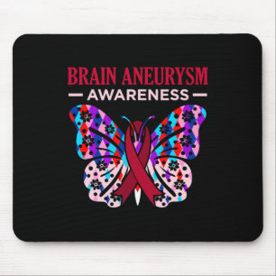 Butterfly Gehirn Aneurysm Awareness Monatsunterstü Mousepad