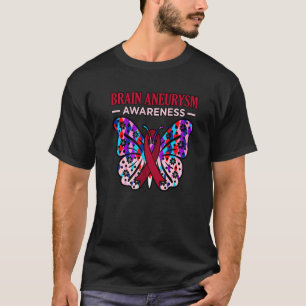 Butterfly Gehirn Aneurysm Awareness Monatsunterstü T-Shirt