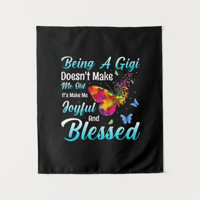 Butterfly-Geschenk | Ein GiGi sein Wandteppich (Vorderseite)