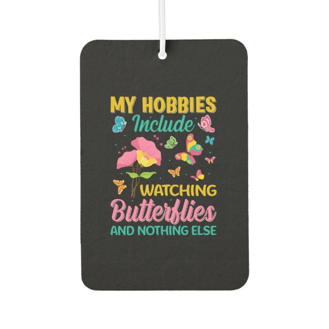 Butterfly-Geschenk | Einschließlich Schmetterlinge Autolufterfrischer (Vorderseite)