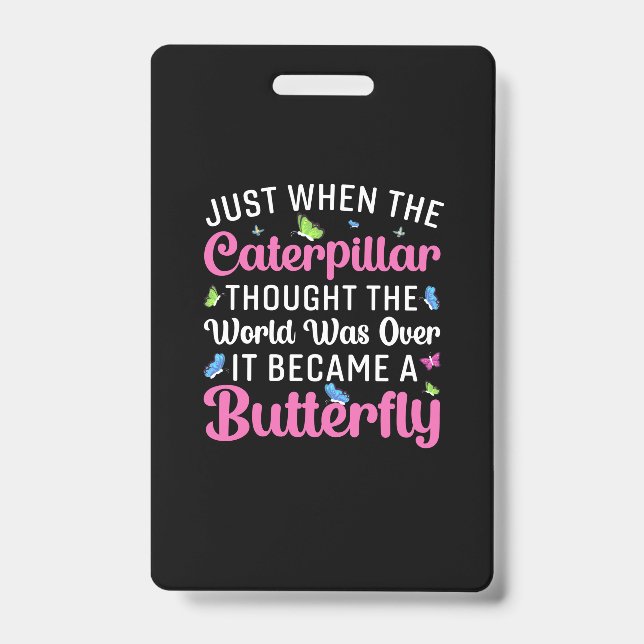 Butterfly-Geschenk | Es wurde zum Schmetterling Ausweis (Vorderseite)