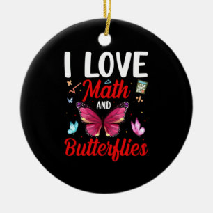 Butterfly-Geschenk I Liebe von Mathematik und Sc Keramik Ornament