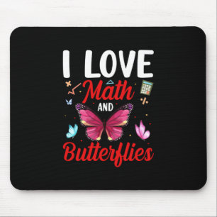 Butterfly-Geschenk I Liebe von Mathematik und Sc Mousepad