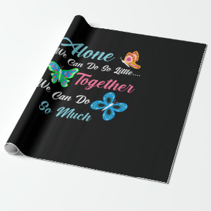 Butterfly-Geschenk Nur wir können so wenig tun Geschenkpapier