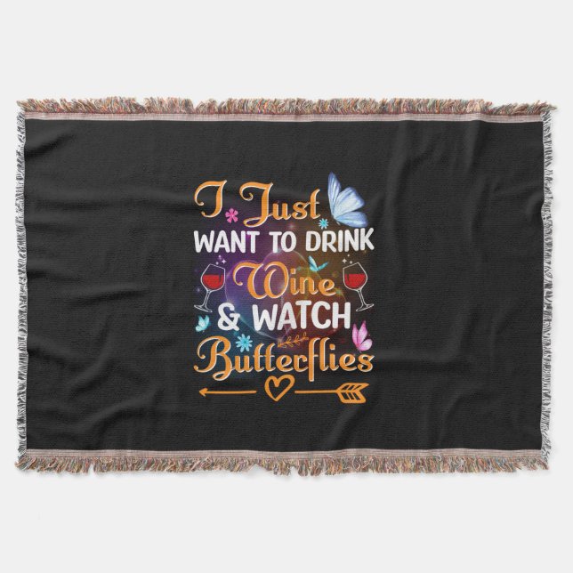 Butterfly-Geschenk | Trinkweine Schmetterlinge beo Decke (Vorderseite)