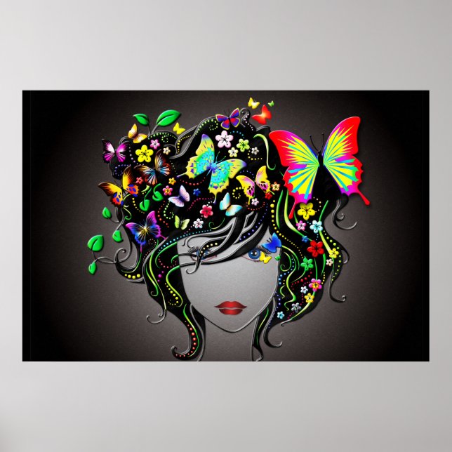 Butterfly Girl 1 Poster (Vorne)