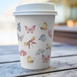 Butterfly Girl Baby Shower Paper Cup Pappbecher