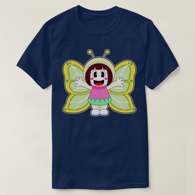 Butterfly Girl Costume T-Shirt (Design vorne)