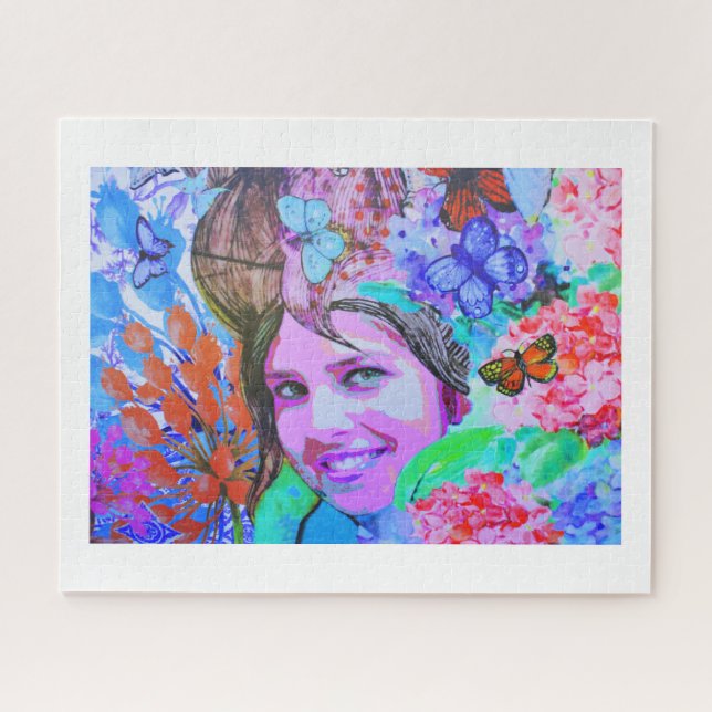 Butterfly-Girl Puzzle (Horizontal)