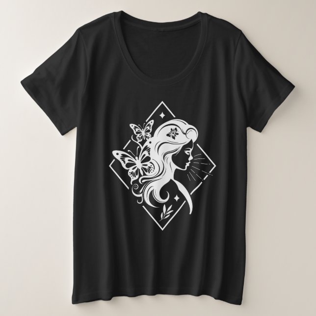 Butterfly Girl Spiritual Magic T-Shirt (Design vorne)
